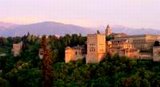 Alhambra, sunset, Granada, Spain