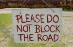Sign on access road to Rapahannock River, Fredericksburg, Va